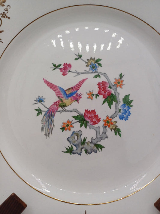 Lot de 12 Assiettes Plates en Faïence – Manufacture Lunéville – Décor Floral AR CONCEPT
