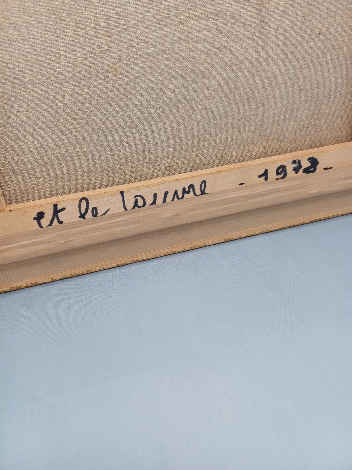 Tableau peinture à l’huile – Signé Dauget – “Le Pont Neuf et le Louvre” (1978)