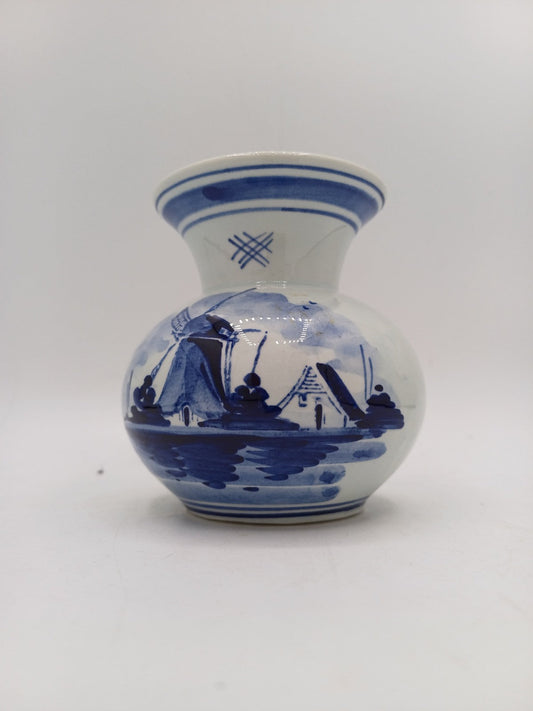 Petit Vase en Faïence de Delft – Décor Bleu Peint à la Main - Pays-Bas AR CONCEPT