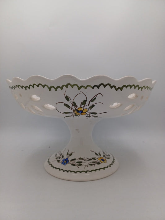 Compotier en Faïence Signé & Peint à la Main par Jean Paulet – XXème siècle AR CONCEPT