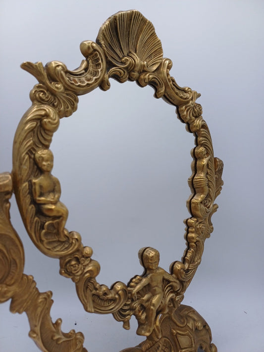 Miroir en Laiton Doré – Elégant et Décoratif - Vintage AR CONCEPT