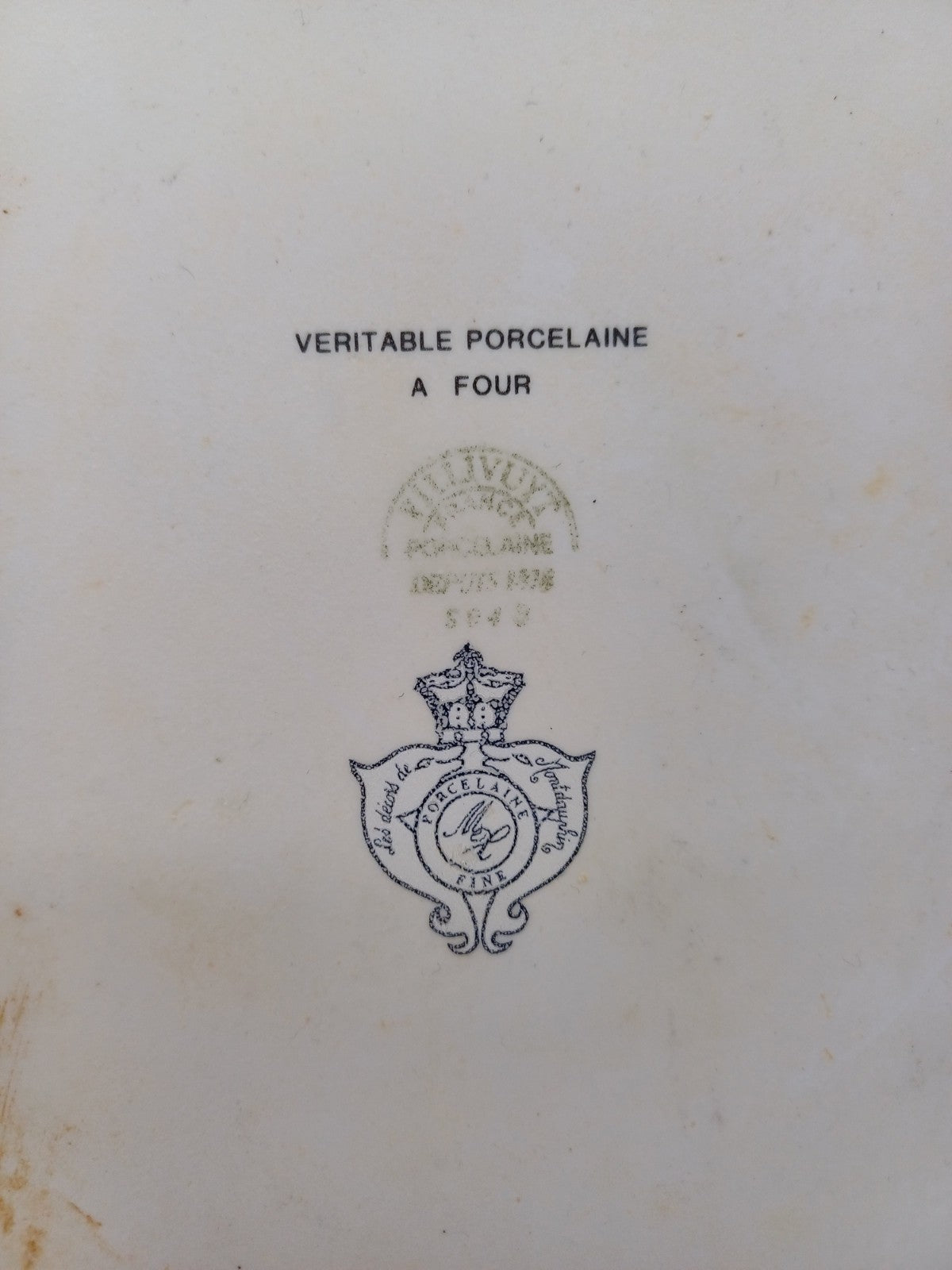 Plat en porcelaine fine – Les Décors de Montdauphin - Collection