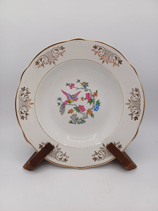 Lot de 12 assiettes creuses – Porcelaine de Lunéville – Décor floral AR CONCEPT