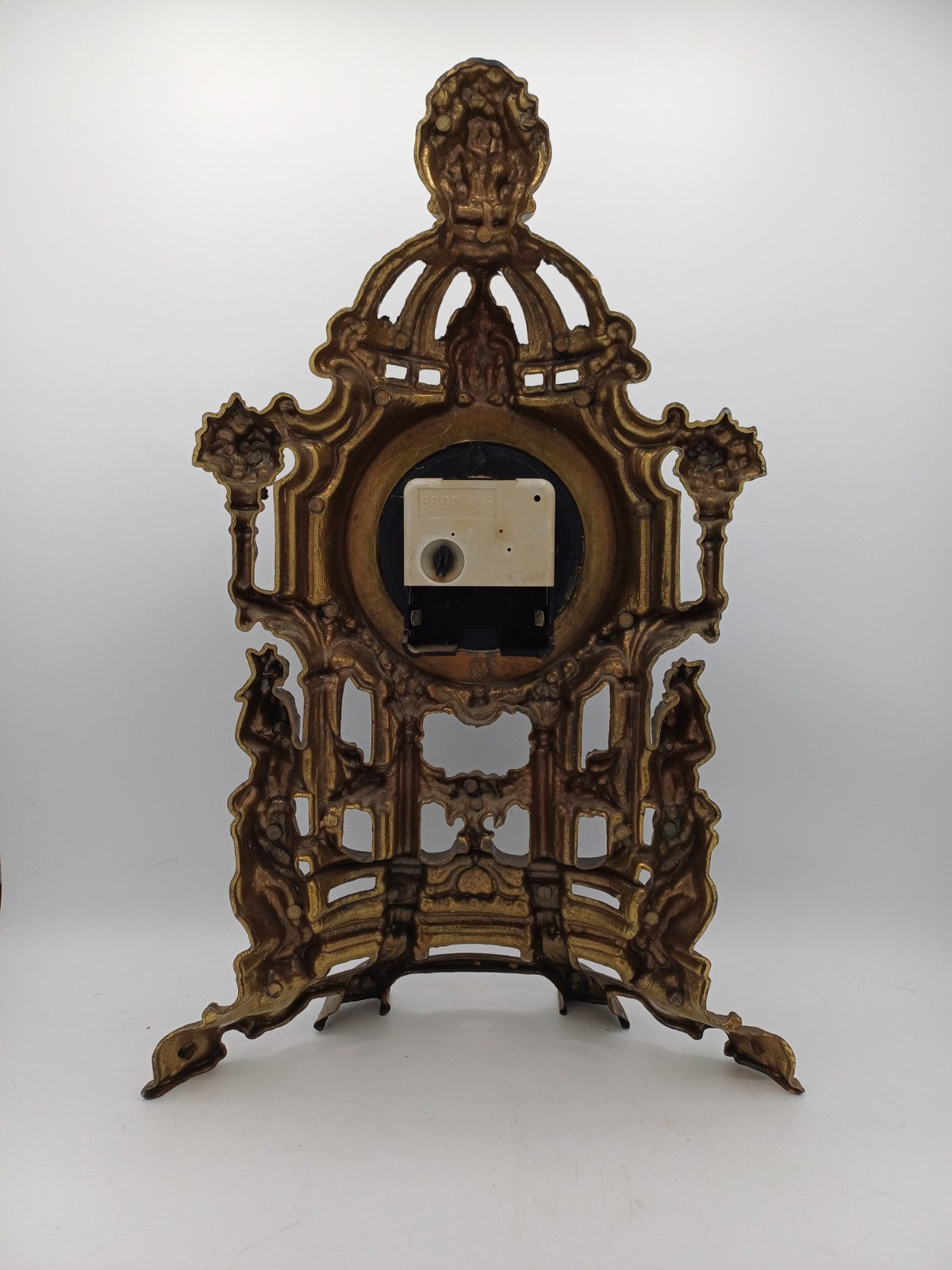 Horloge murale en laiton doré – Fonctionne à pile – Vintage AR CONCEPT