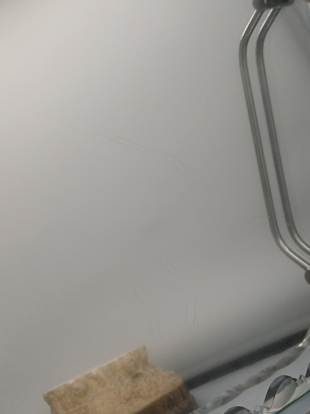 Plateau en verre biseauté torsadé