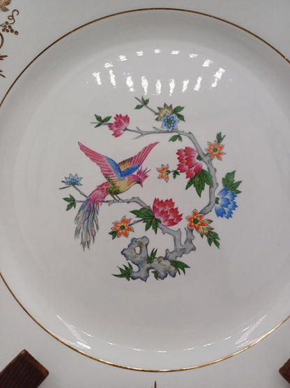 Lot de 12 Assiettes Plates en Faïence – Manufacture Lunéville – Décor Floral AR CONCEPT
