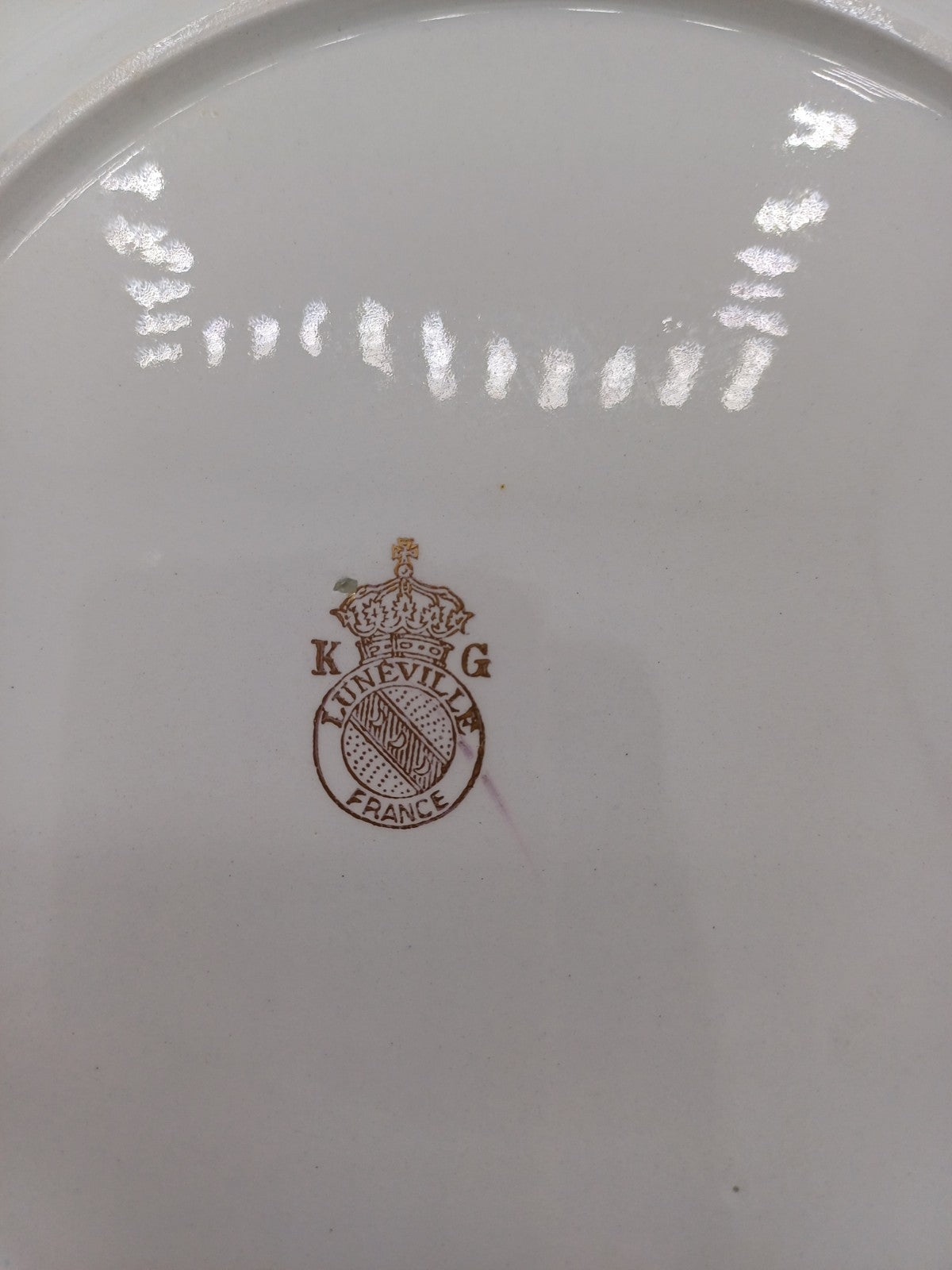 Lot de 12 Assiettes Plates en Faïence – Manufacture Lunéville – Décor Floral AR CONCEPT