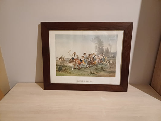 Typogravure Goupil "Bande Joyeuse" – 1896 – Signée Émile Bayard - Copie AR CONCEPT