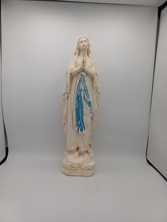 Statue en Plâtre – Vierge Marie Signée Puccini, Sérénité et Spiritualité 🕊️✨ AR CONCEPT