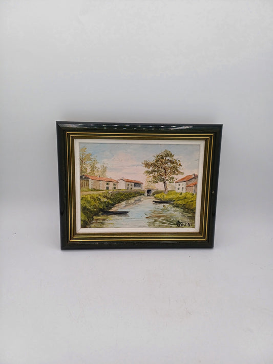 Lot de 2 Tableaux à l'Huile sur Toile Signés et Encadré - Thème : Paysage AR CONCEPT