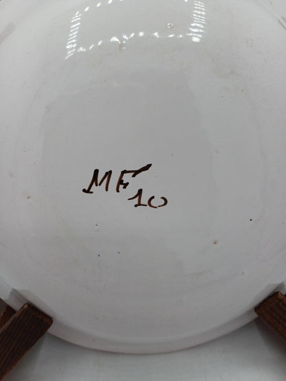 Assiette Creuse en Faïence Signée – Style Martres Toscanes - Collection AR CONCEPT