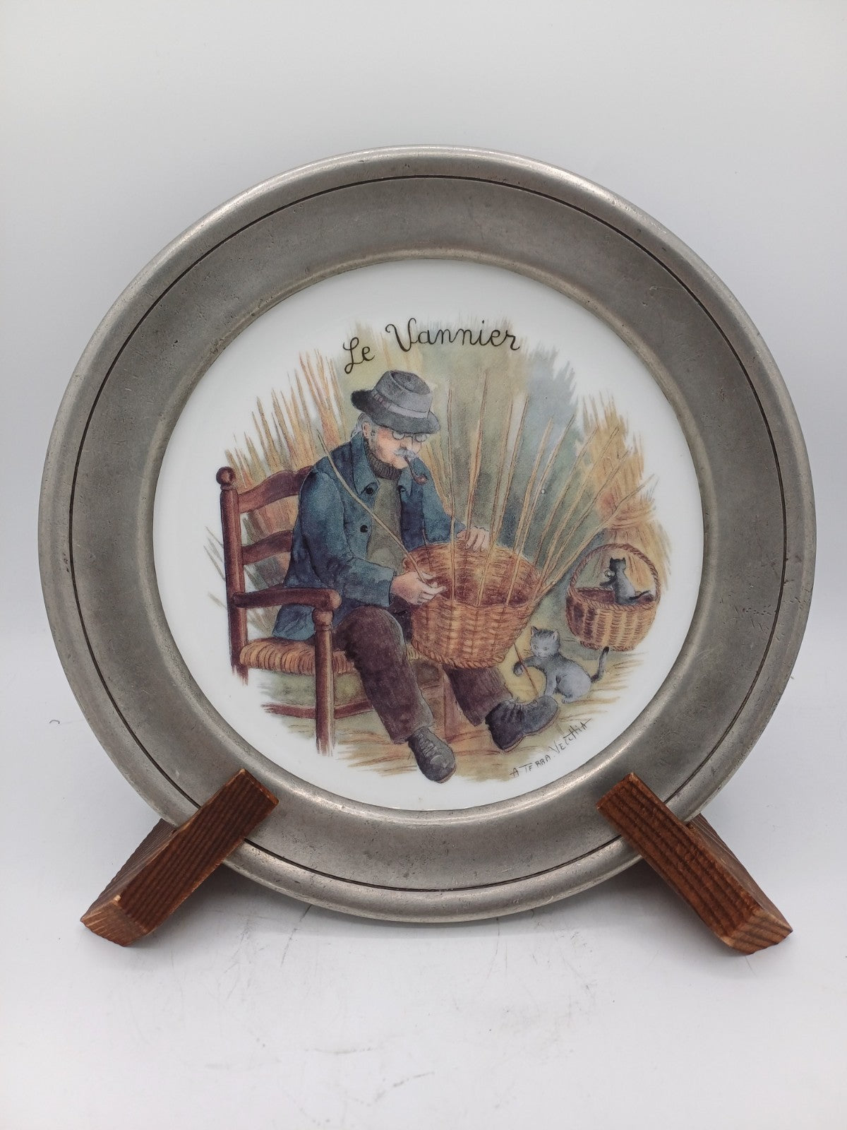 Lot de 2 assiettes en porcelaine allemande Bavaria – Winterling – Terra Veccttia AR CONCEPT