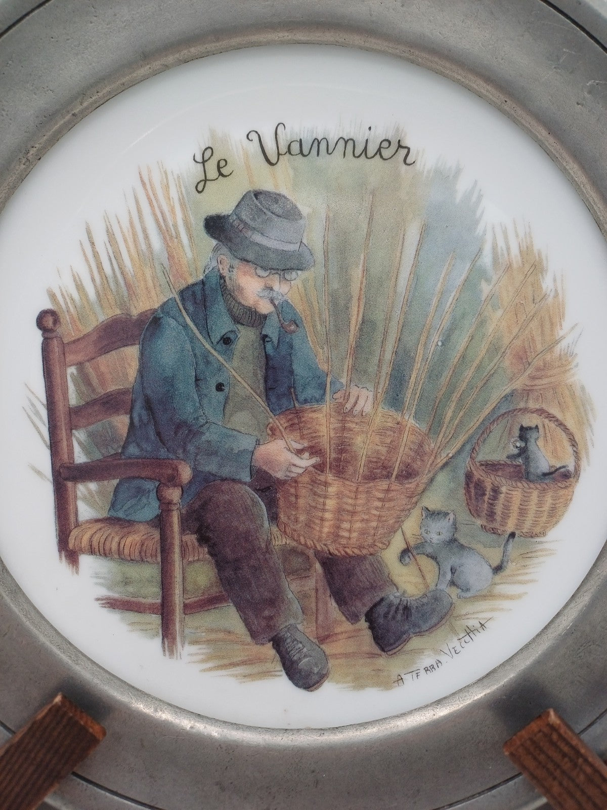 Lot de 2 assiettes en porcelaine allemande Bavaria – Winterling – Terra Veccttia AR CONCEPT