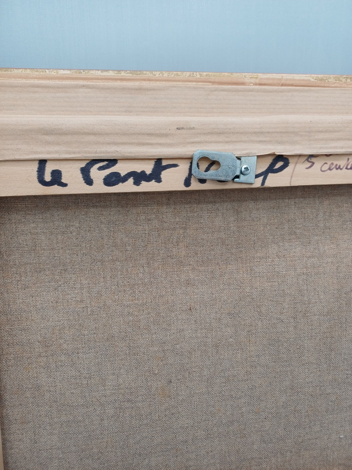 Tableau peinture à l’huile – Signé Dauget – “Le Pont Neuf et le Louvre” (1978)