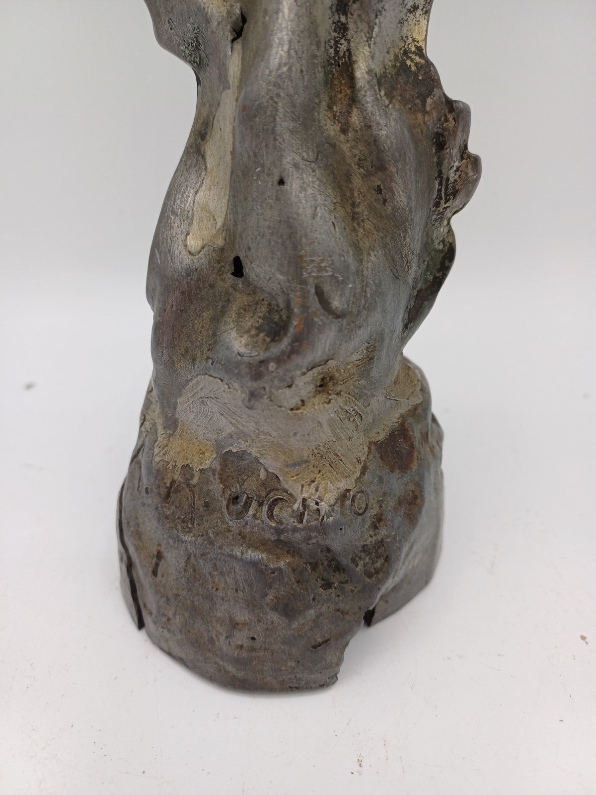 Statuette en régule argenté signée Rucho – "Marika" - Vintage - Déco Intérieur