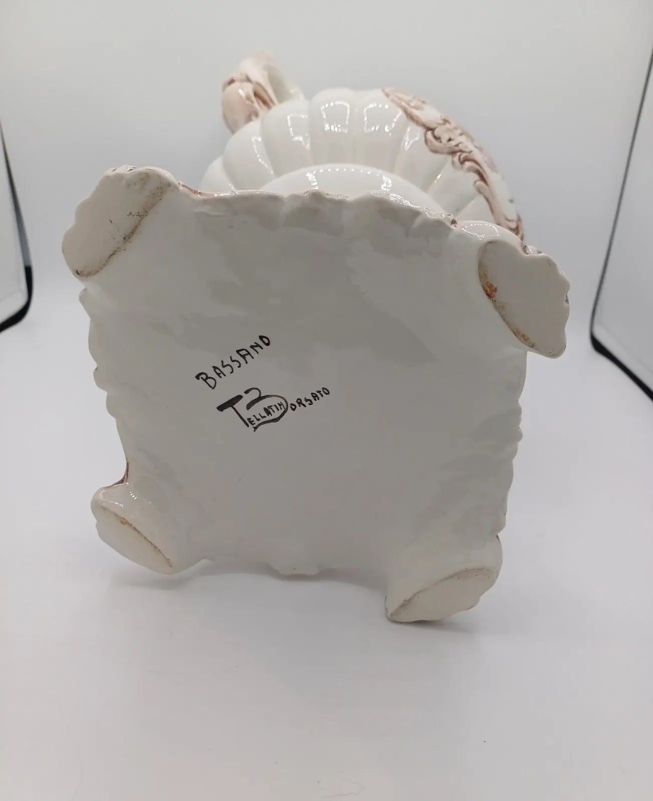 Vase / Potiche en Céramique Italienne – Bassano Tellatin Orsato – Décor Floral AR CONCEPT