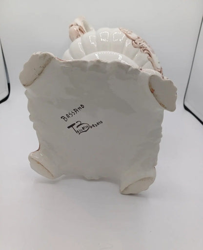 Vase / Potiche en Céramique Italienne – Bassano Tellatin Orsato – Décor Floral AR CONCEPT