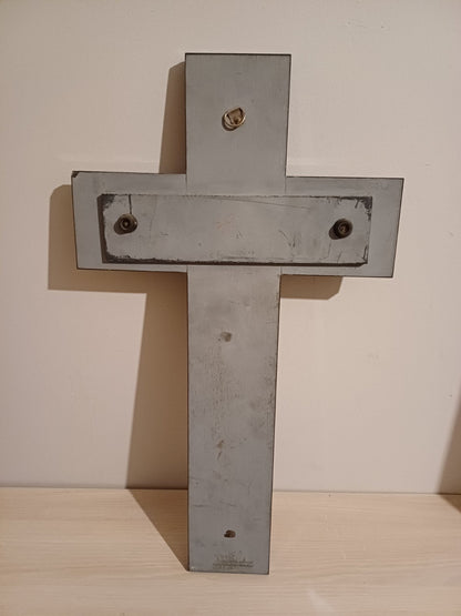 Grand Crucifix en Bronze sur socle en Marbre - Bronze Véritable - 70,5cm x 40cm AR CONCEPT
