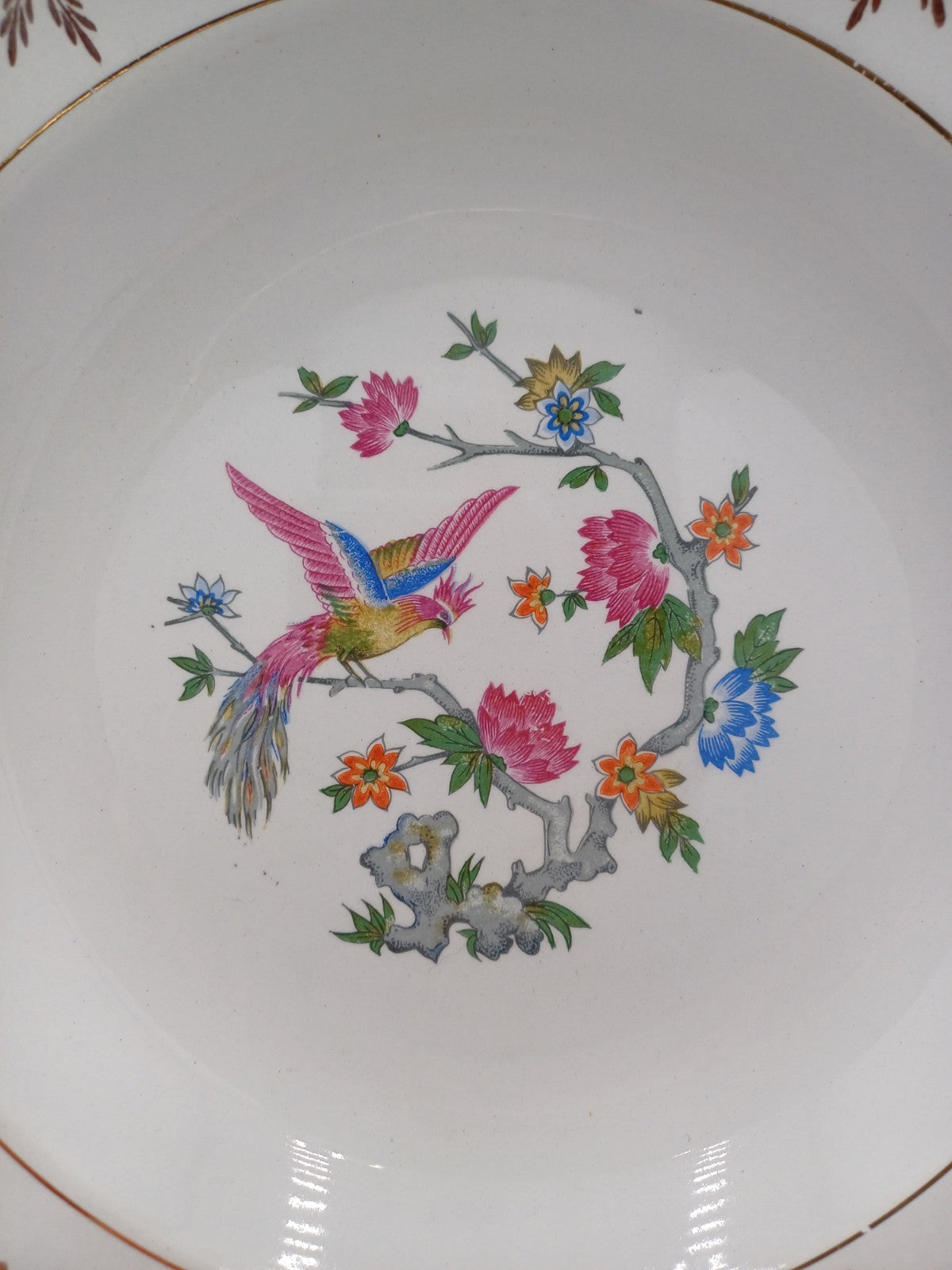 Lot de 12 assiettes creuses – Porcelaine de Lunéville – Décor floral AR CONCEPT