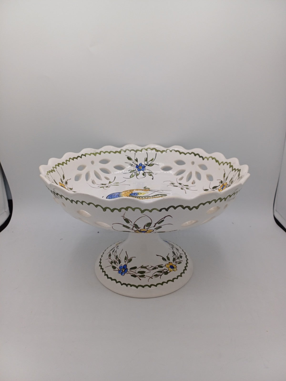 Compotier en Faïence Signé & Peint à la Main par Jean Paulet – XXème siècle AR CONCEPT