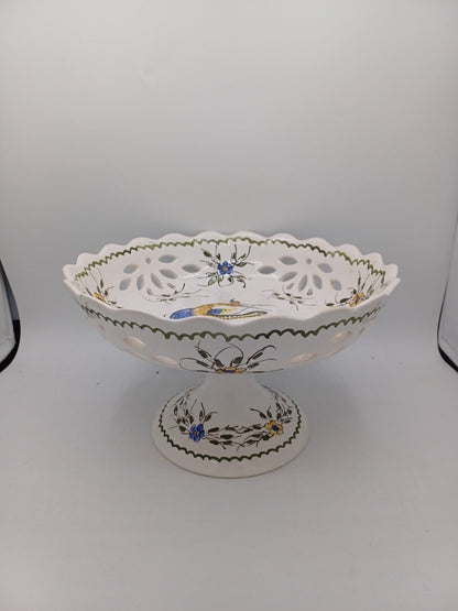 Compotier en Faïence Signé & Peint à la Main par Jean Paulet – XXème siècle AR CONCEPT