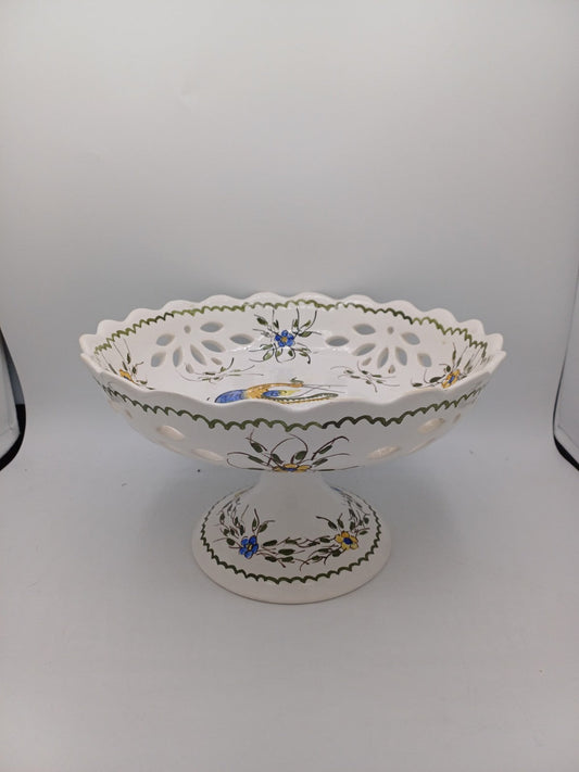 Compotier en Faïence Signé & Peint à la Main par Jean Paulet – XXème siècle AR CONCEPT