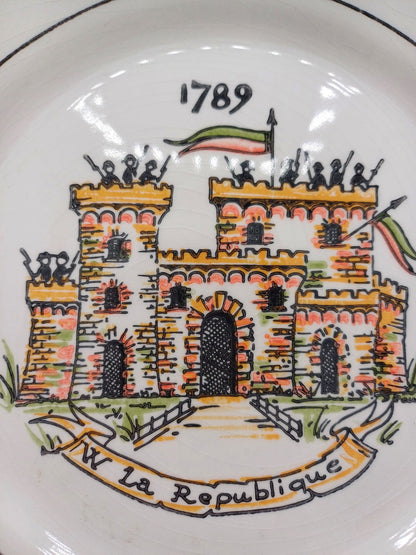 Lot de 2 assiettes commémoratives Révolution 1789 – Ironstone Tableware AR CONCEPT