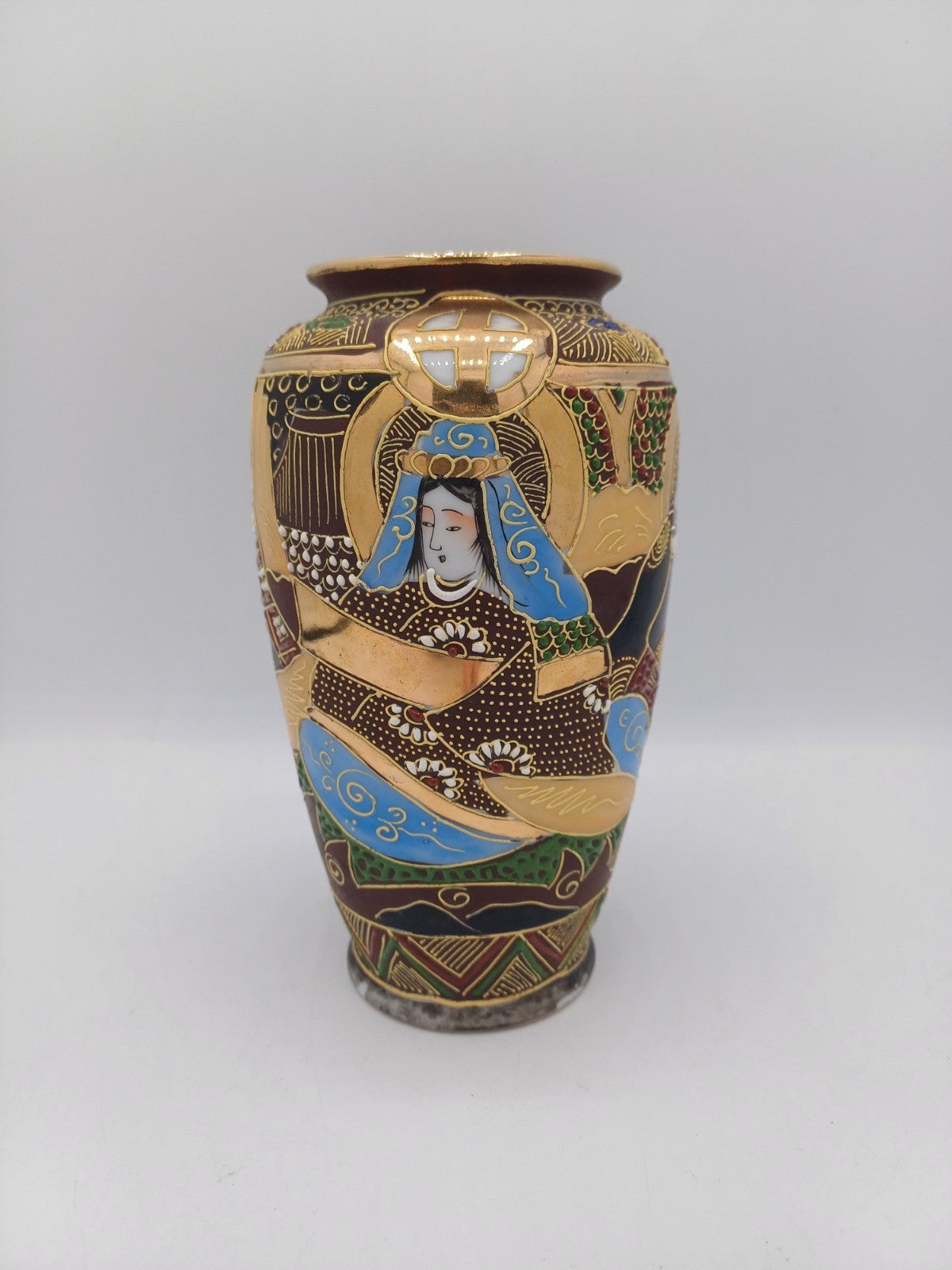 Petit vase Satsuma en Porcelaine du Japon – Signé AR CONCEPT