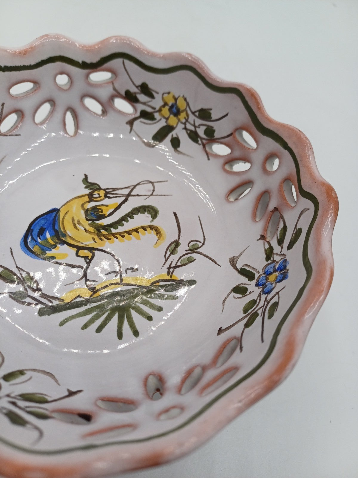 Petite Coupe / Vide-Poche en Terre Polie Signée Jean Paulet – Peint à la main AR CONCEPT