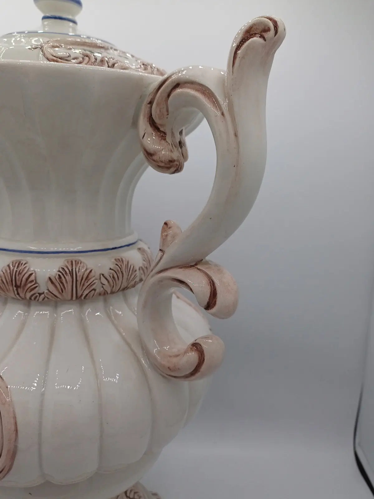 Vase / Potiche en Céramique Italienne – Bassano Tellatin Orsato – Décor Floral AR CONCEPT