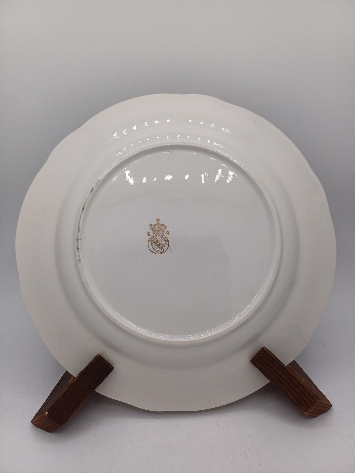 Lot de 24 Assiettes Plates en Porcelaine – Manufacture Lunéville – Décor Floral AR CONCEPT