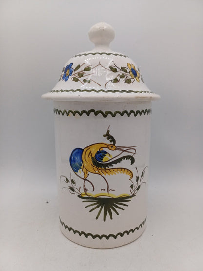 Lot de 3 pots en faïence signés Jean Paulet – XXème siècle - Peint à la Main AR CONCEPT