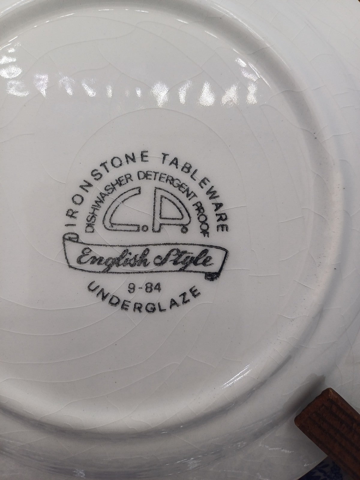 Lot de 2 Assiettes à Dessert – Ironstone Tableware, Décor Floral Bleu AR CONCEPT