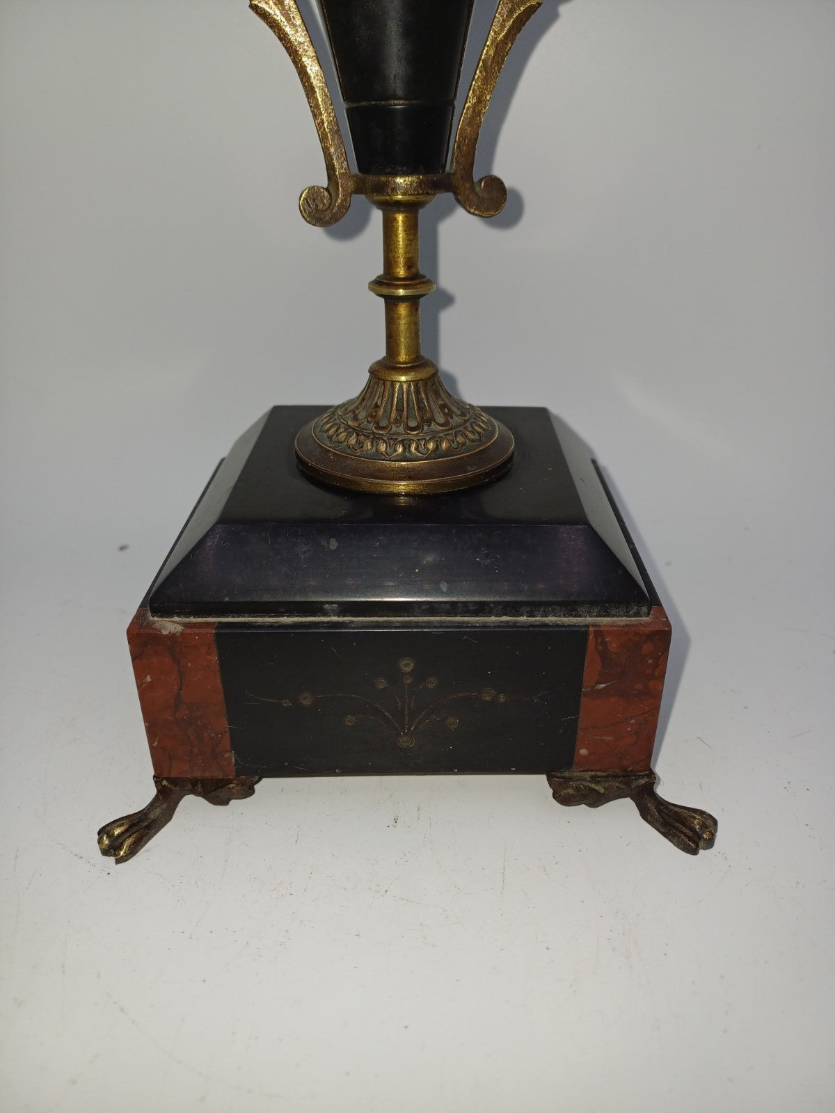 Paire de chandeliers dorés et noirs – 5 branches – Déco - Vintage