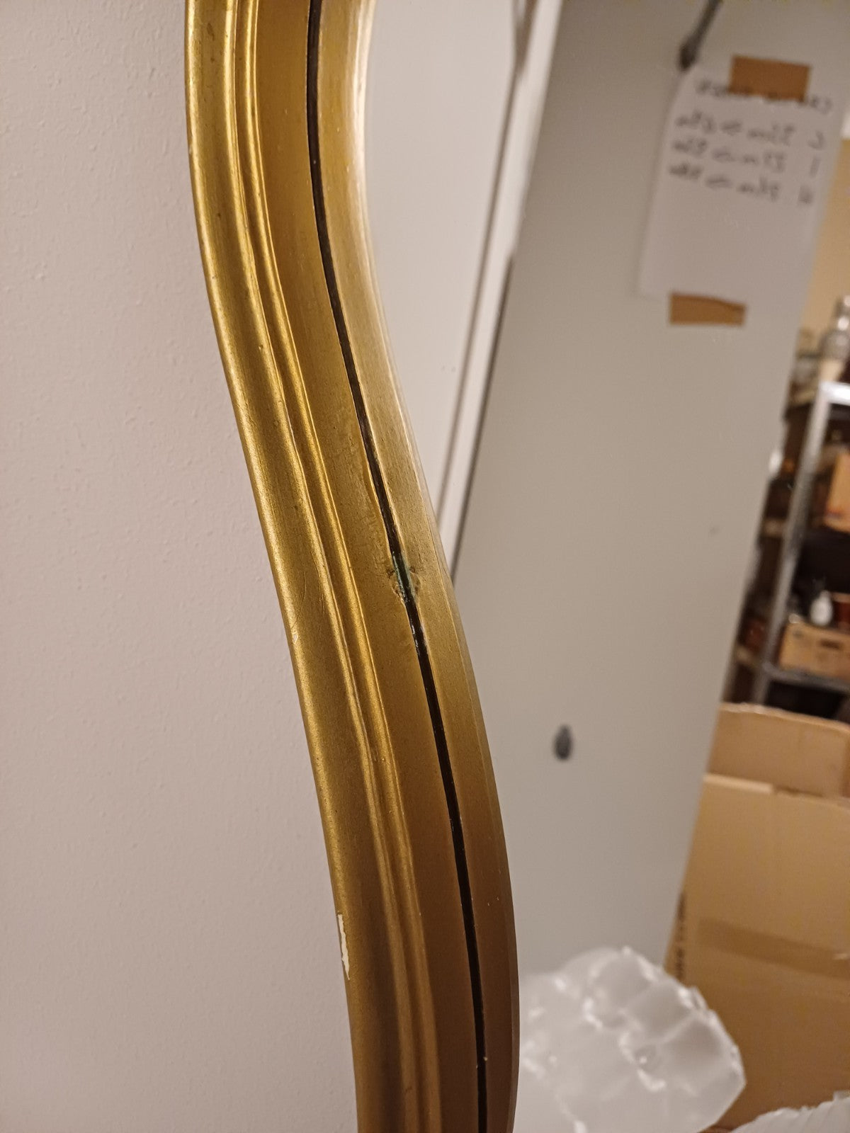 Miroir Doré Baroque - H : 58,5cm / L : 38cm - Bon état - Ancien