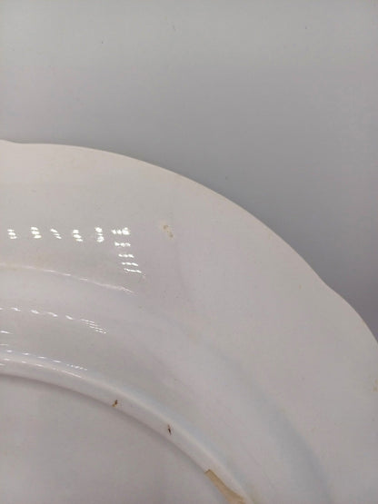 Plat en porcelaine – Décor floral – Lunéville, France - Collection AR CONCEPT