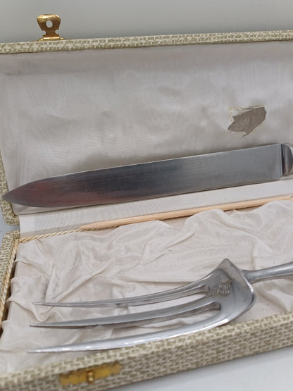 Service à découper le gigot – Christofle – Métal argenté et inox - France