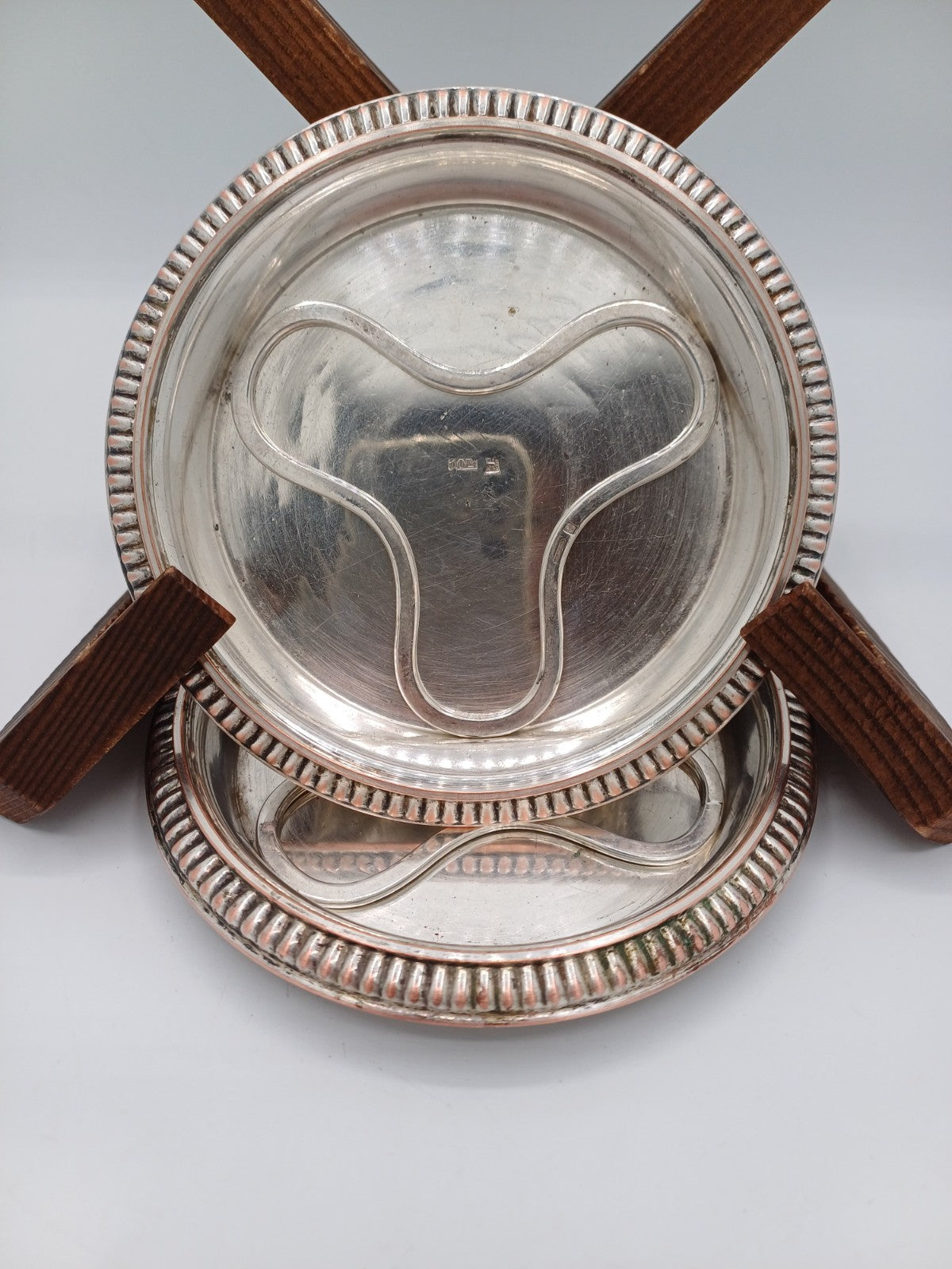 Lot de 2 dessous de bouteille – Christofle & signé PH - Métal Argenté AR CONCEPT