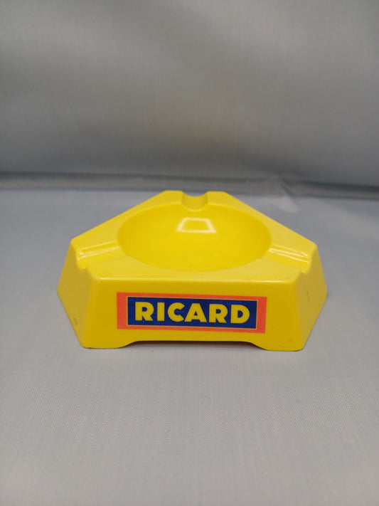 Cendrier en plastique Ricard – Jaune (P9 Mebel, Made in Italy) - Publicitaire