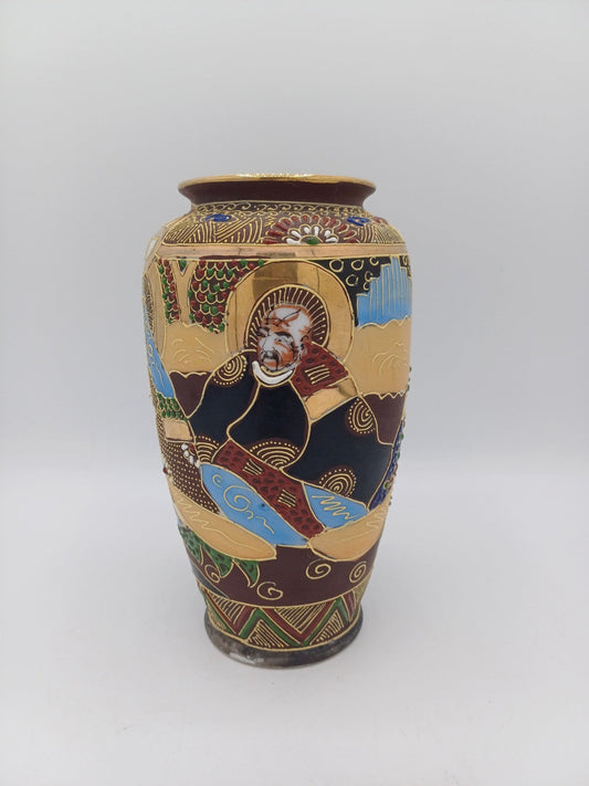 Petit vase Satsuma en Porcelaine du Japon – Signé AR CONCEPT