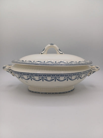 Soupière en Terre de Fer – Salins – Style Louis XVI – Décor Guirlandes AR CONCEPT