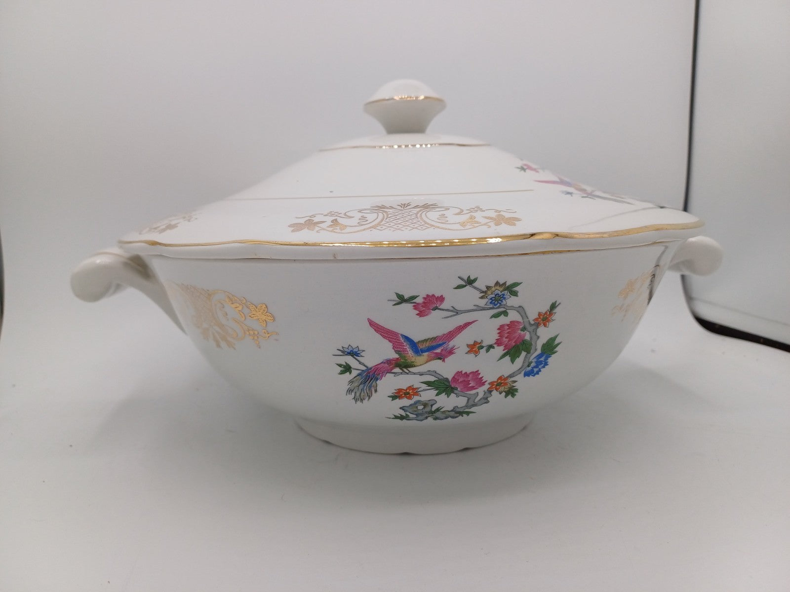 Soupière – Porcelaine de Lunéville – Décor floral - Collection AR CONCEPT