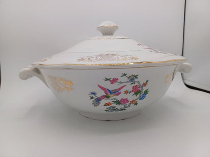 Soupière – Porcelaine de Lunéville – Décor floral - Collection AR CONCEPT