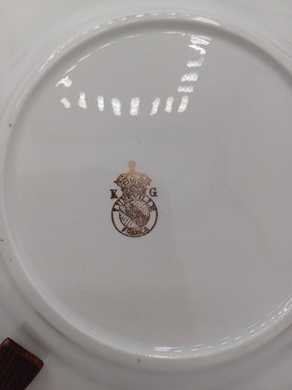 Lot de 12 assiettes à dessert – Porcelaine de Lunéville – Décor floral AR CONCEPT