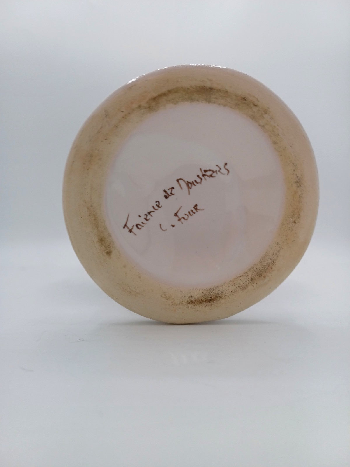 Aiguière en Faïence de Moustiers Signée Four – Décor Floral et Oiseaux AR CONCEPT