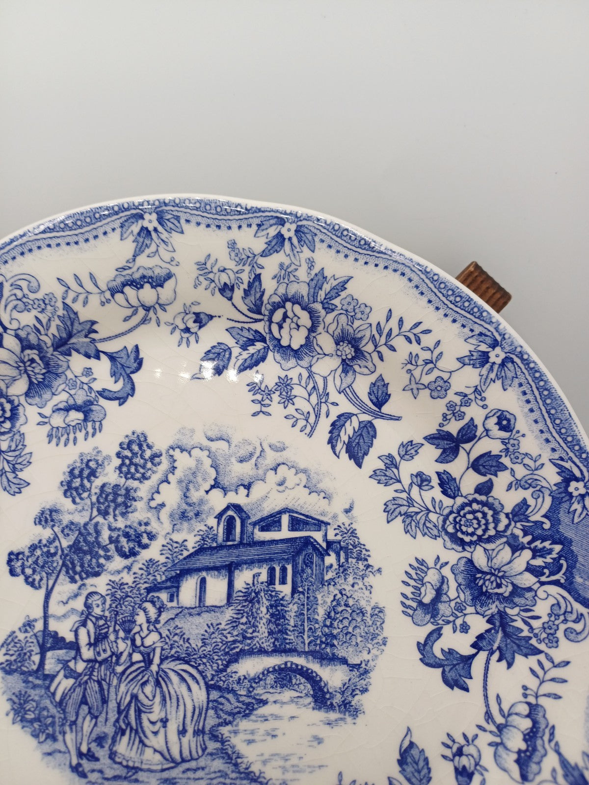 Lot de 2 Assiettes à Dessert – Ironstone Tableware, Décor Floral Bleu AR CONCEPT