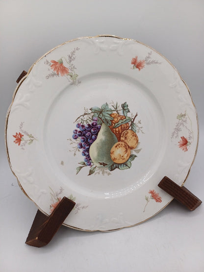 Lot de 11 Assiettes à Dessert – Luneville, France – Décor Floral et Fruité AR CONCEPT