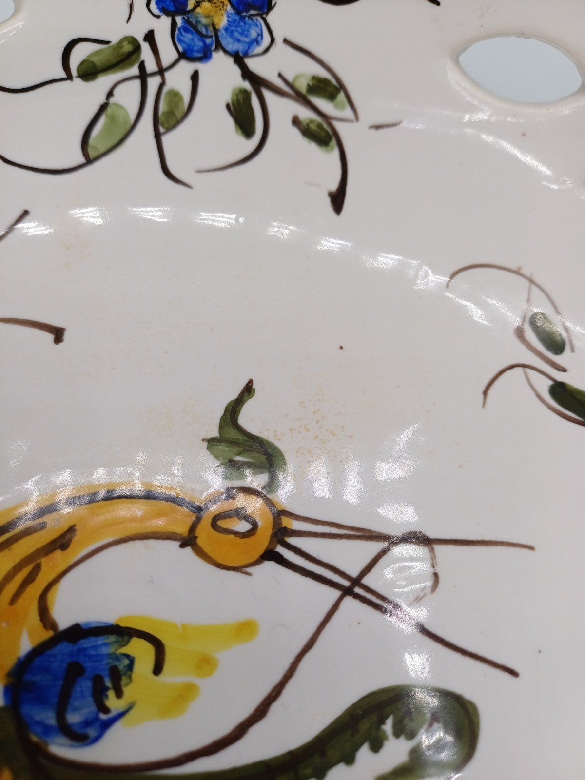 Compotier en Faïence Signé & Peint à la Main par Jean Paulet – XXème siècle AR CONCEPT