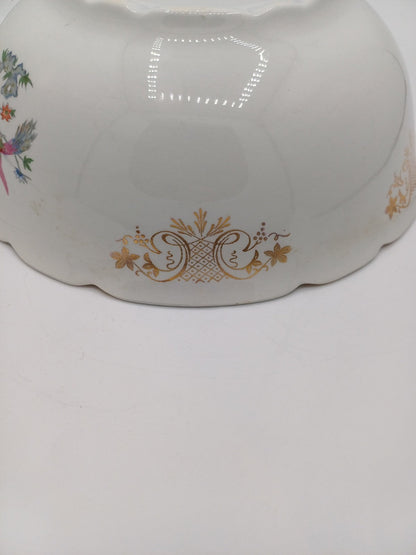 Saladier – Porcelaine de Lunéville – Décor floral - Collection AR CONCEPT