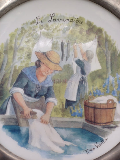 Lot de 2 assiettes en porcelaine allemande Bavaria – Winterling – Terra Veccttia AR CONCEPT